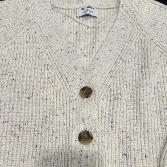 Old Navy Women's Cream Button-Up Cardigan - Picture 3 of 7